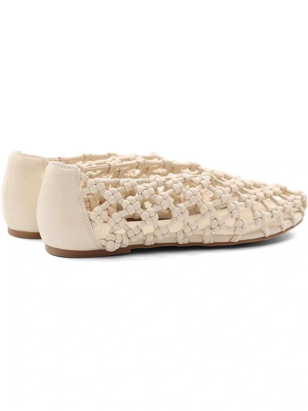 Mesh Ballet Flats for Women Faux Leather Mary Jane Shoes with Round Toe and Flat